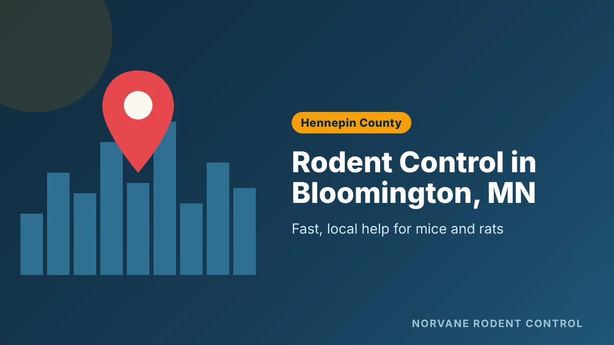 Rodent control and mice removal in Bloomington, MN