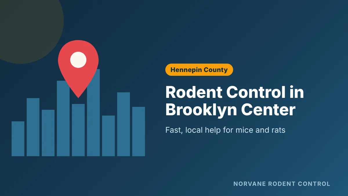 Rodent control and rat removal in Brooklyn Center, MN