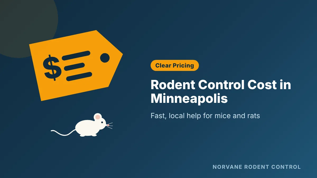 Rodent control cost guide for Minneapolis homes and businesses
