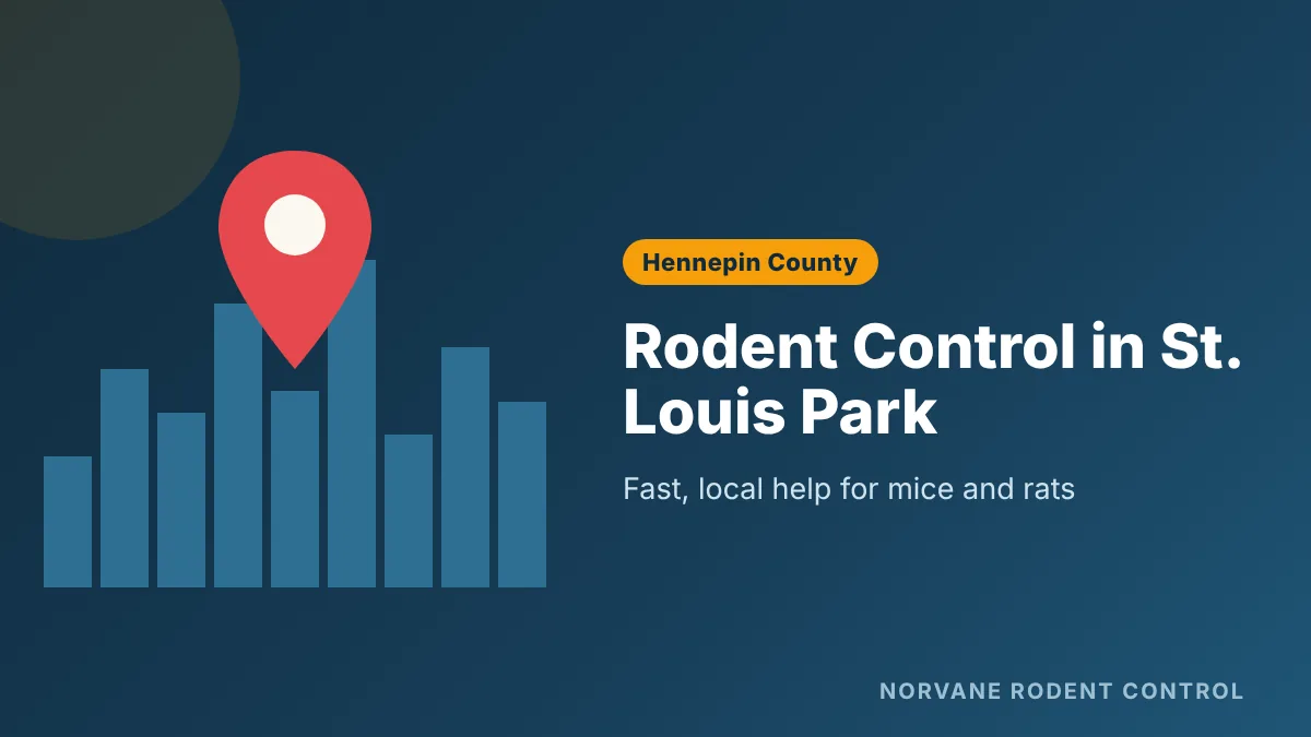 Rodent control and mouse removal in St. Louis Park, MN