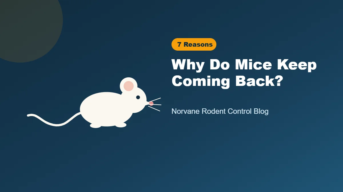 Why mice keep coming back after trapping